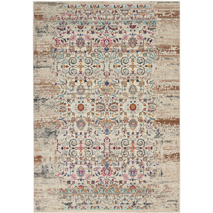Longweave Vintage Kashan Ivory Rug & Reviews | Wayfair.co.uk